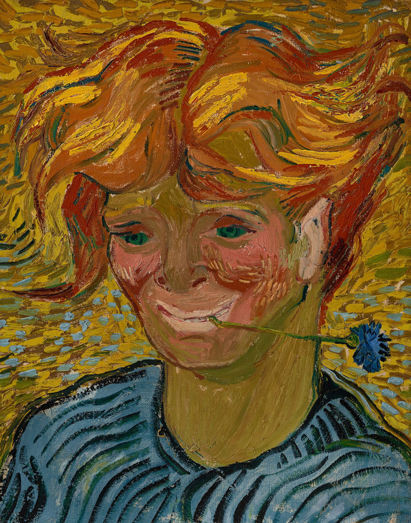 Ung mann med blåklokke - Vincent van Gogh