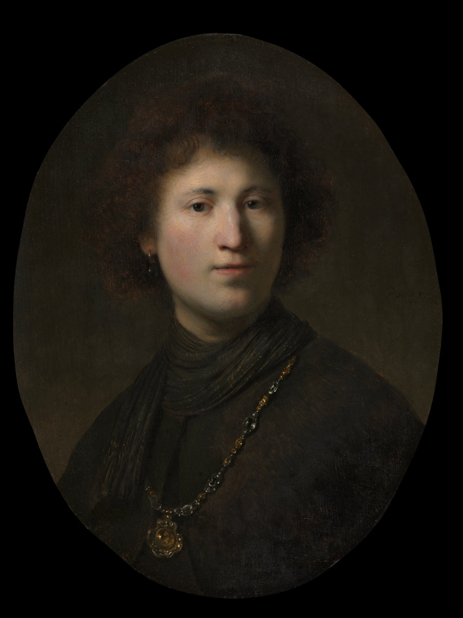 En ung mann med en kjede - Rembrandt
