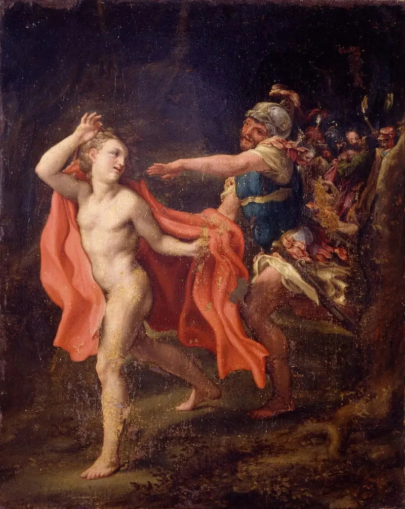 Ung mann som flykter fra Kristus- Antonio da Correggio