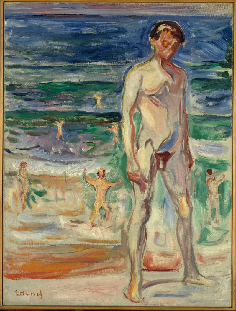Ung mann på stranden - Edvard Munch