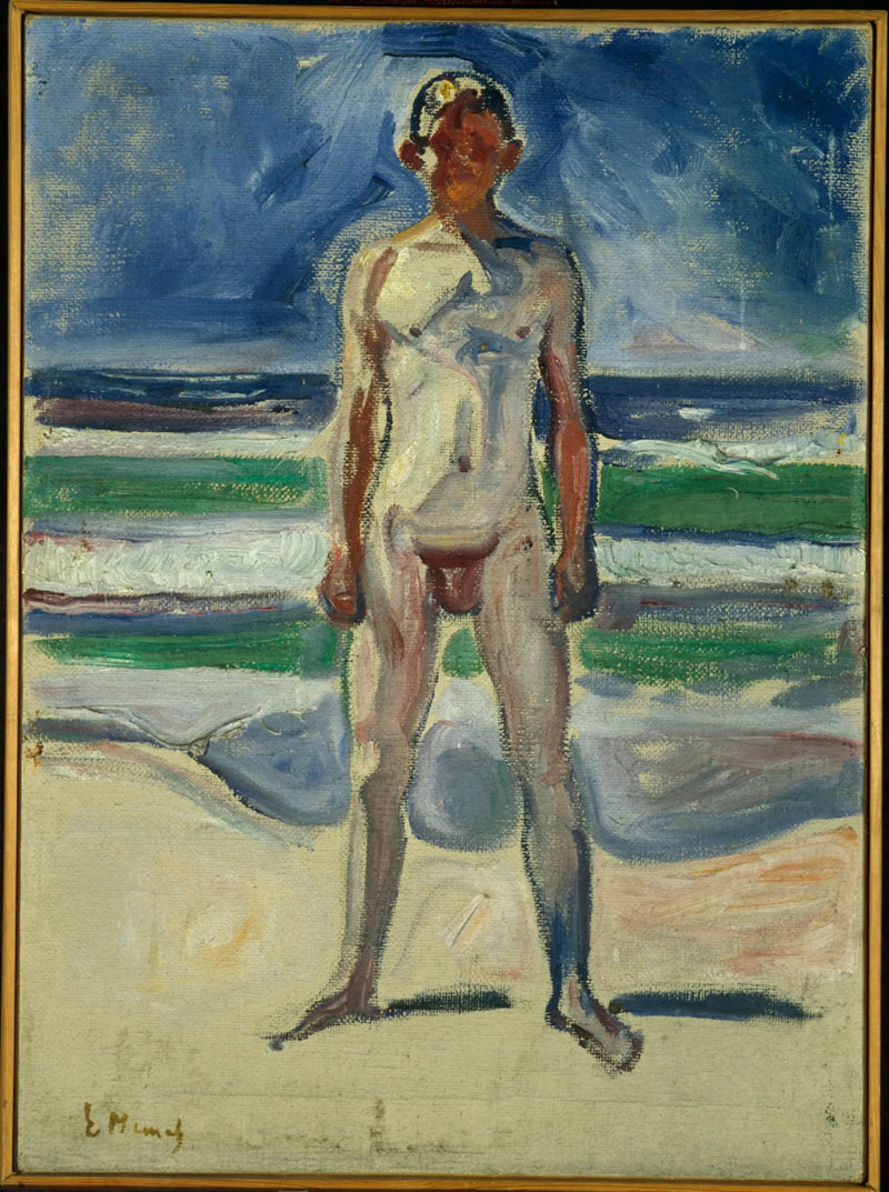Ung mann på stranden - Edvard Munch