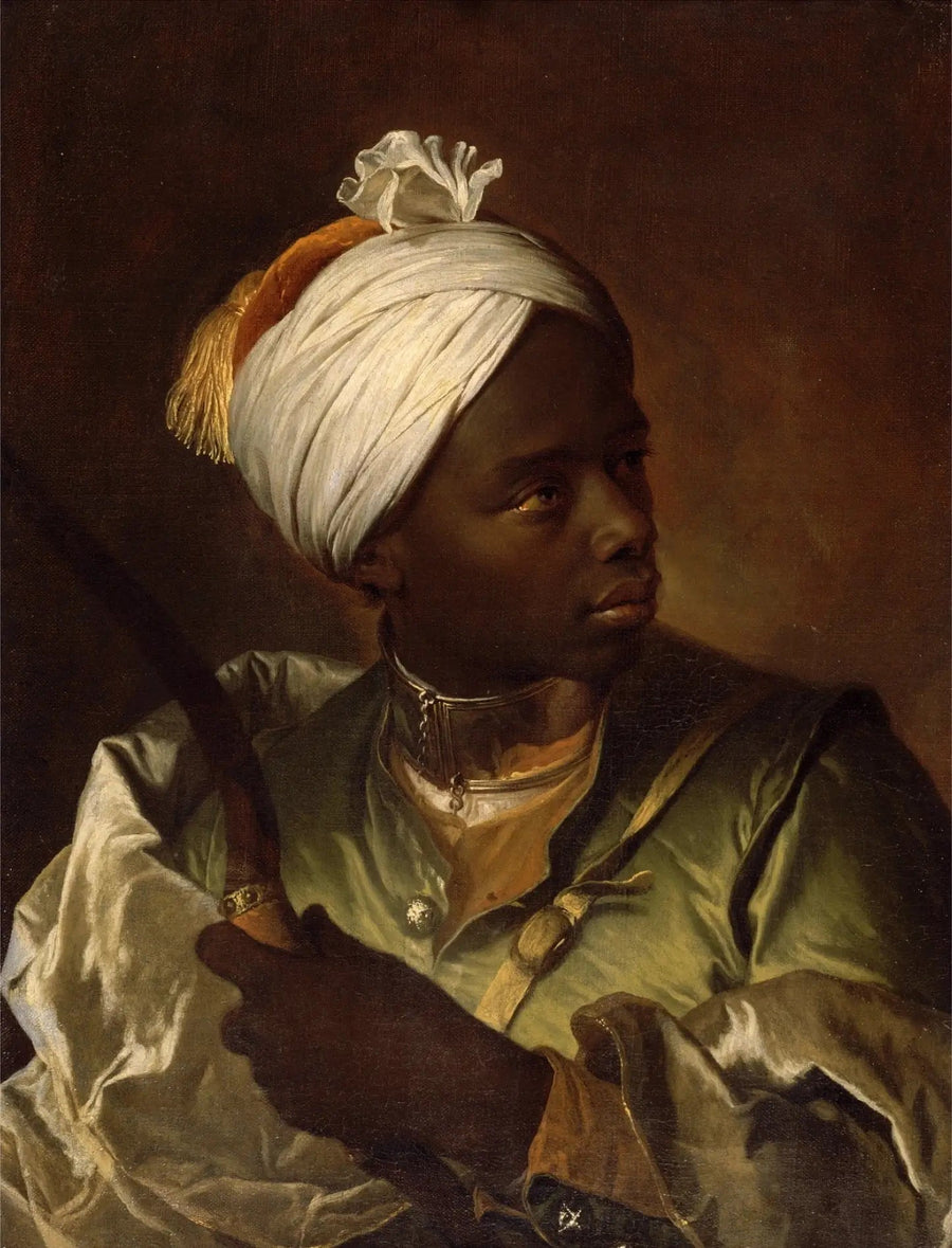 Ung svart mann med bue - Hyacinthe Rigaud