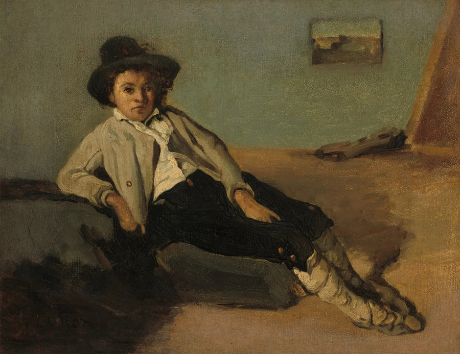 Ung bonde italien - Jean-Baptiste Camille Corot