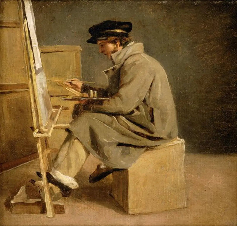 Ung maler ved sitt staffeli - Théodore Géricault