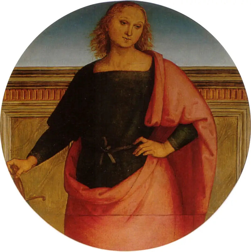 Ung helgen med sverd - Pietro Perugino