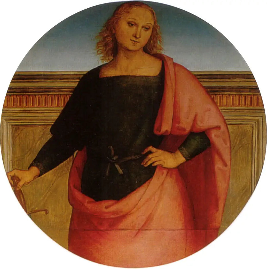 Ung helgen med sverd - Pietro Perugino