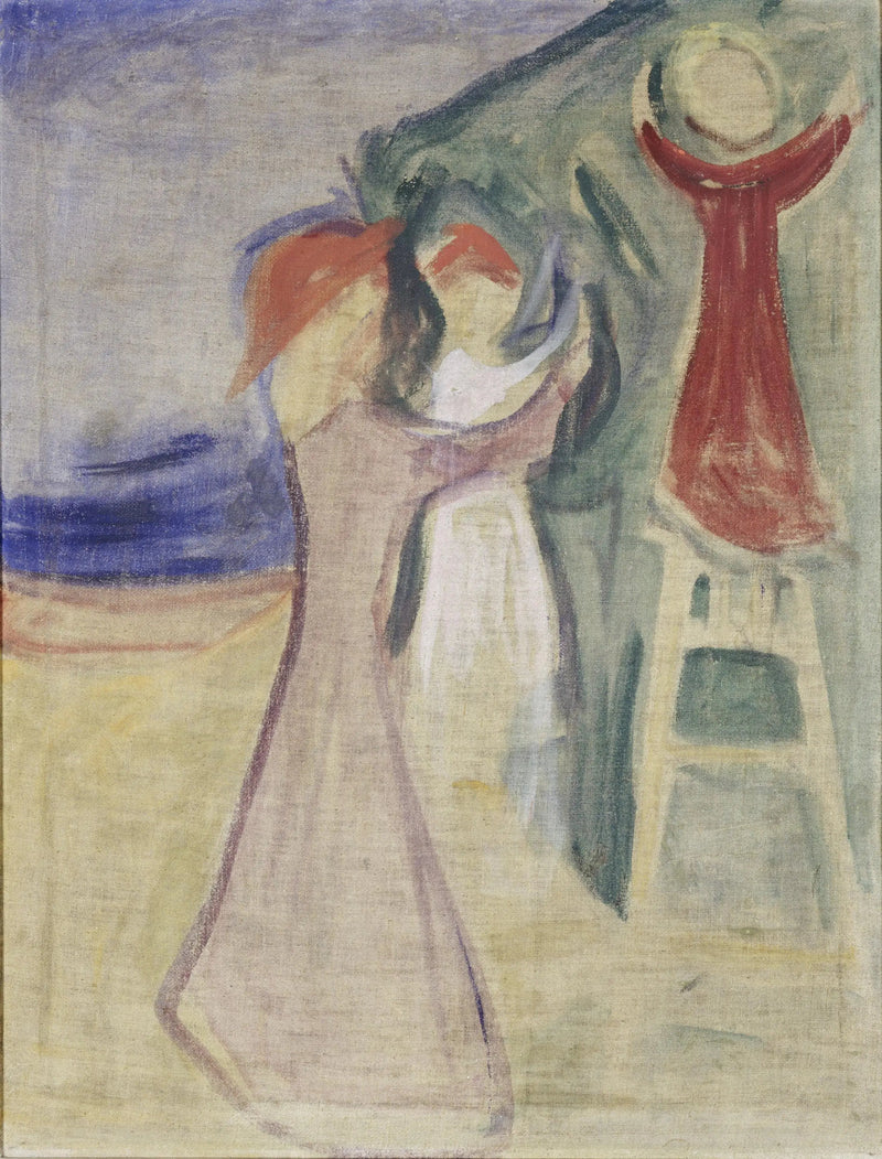 Unge kvinner som plukker en frukt (Frise Reinhardt) - Edvard Munch