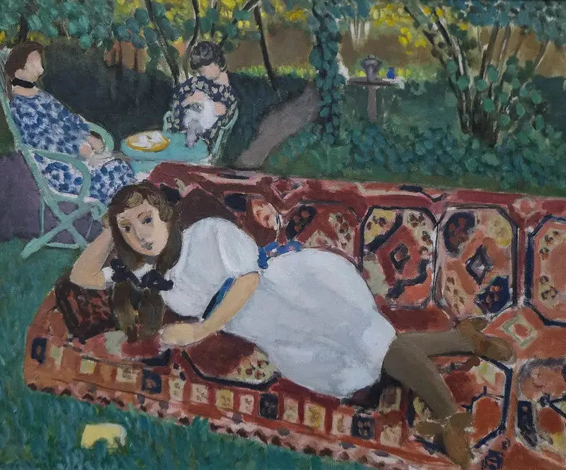 Unge jenter i hagen - Henri Matisse