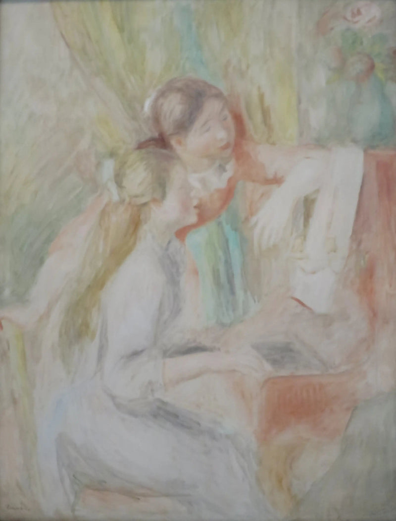 Unge jenter ved pianoet - Pierre-Auguste Renoir