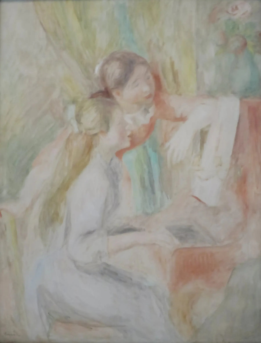 Unge jenter ved pianoet - Pierre-Auguste Renoir