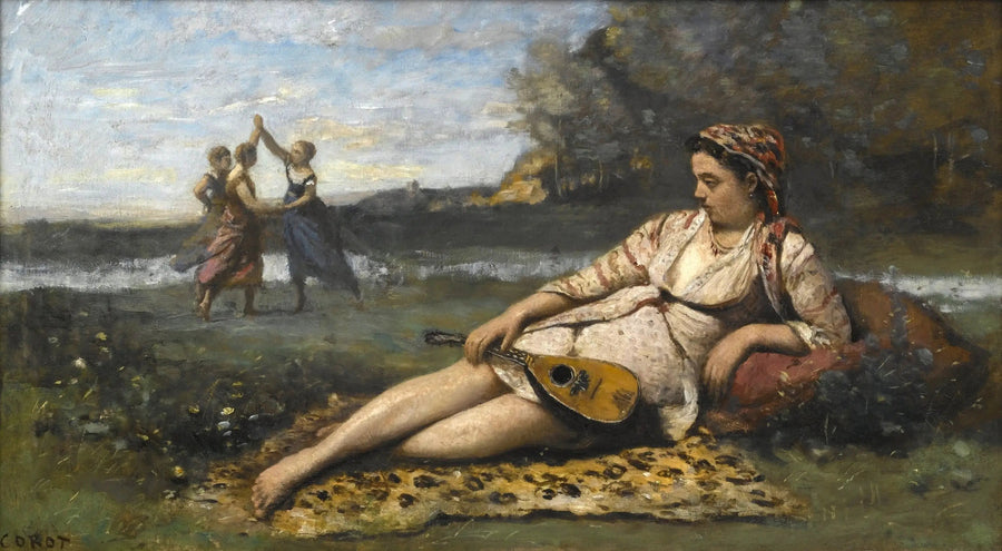 Unge jenter fra Sparta - Jean-Baptiste Camille Corot