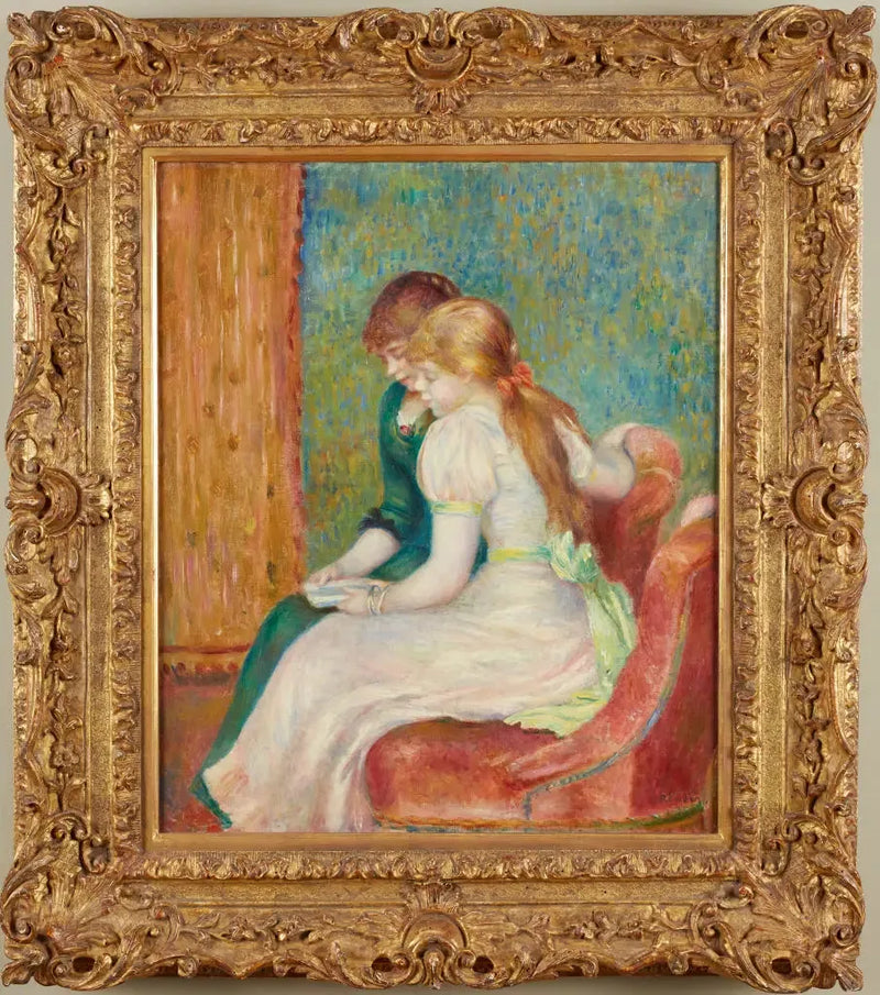 Unge jenter som leser - Pierre-Auguste Renoir