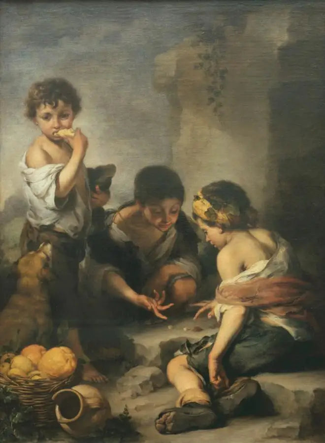 Unge gutter som spiller med terninger - Bartolomé Esteban Murillo

Source:
Jeunes garçons jouant aux dés - Bartolomé Esteban Murillo