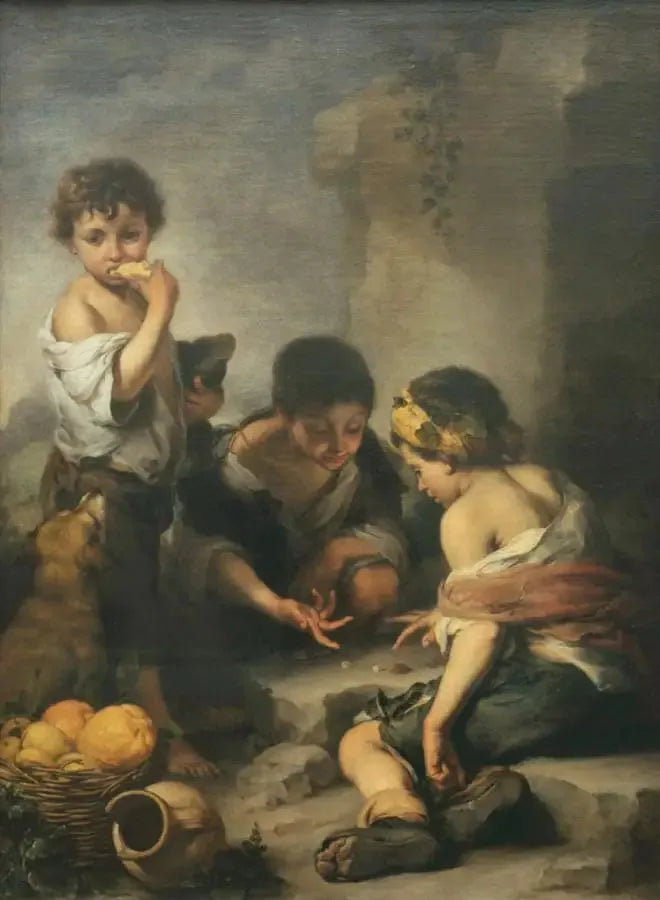 Unge gutter som spiller med terninger - Bartolomé Esteban Murillo

Source:
Jeunes garçons jouant aux dés - Bartolomé Esteban Murillo