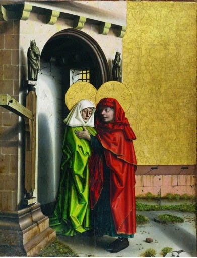 Joachim og Anne ved den gyldne port - Konrad Witz