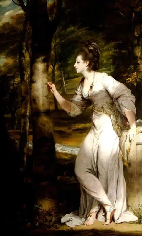 Joanna Leigh (født 1758), Mme Richard Bennett Lloyd, Inskripsjon av et tre - Joshua Reynolds