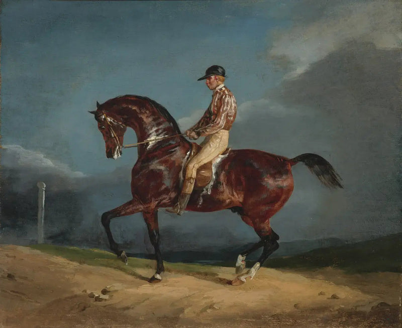 Jockey som rir en løpshest - Théodore Géricault