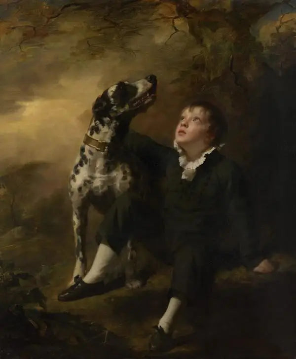 John Stuart Hepburn Forbes, plus tard 8e baronnet de Monymusk, de Fettercairn et de Pitsligo, 1804 - 1866 - Henry Raeburn image 1 copie peinte à la main à l’huile