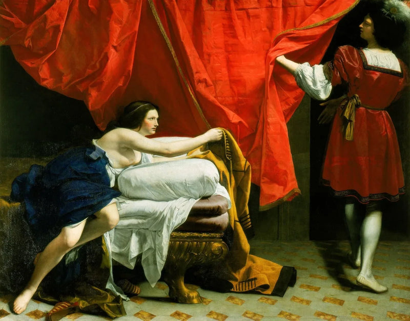 Joseph og Potifars kone - Orazio Gentileschi