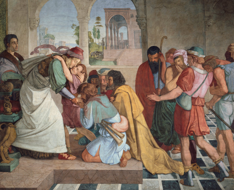 Joseph anerkjent av sine brødre - Peter von Cornelius
