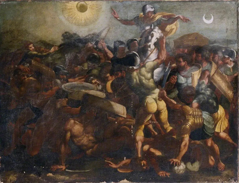 Josva befaler solen og månen å stoppe - Raphael Sanzio