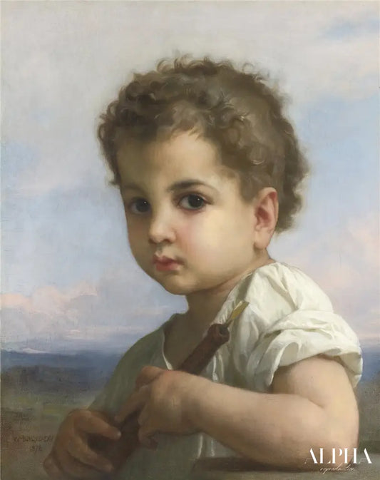 Joueur de flûte - William Bouguereau - Reproductions de tableaux et peintures haut de gamme