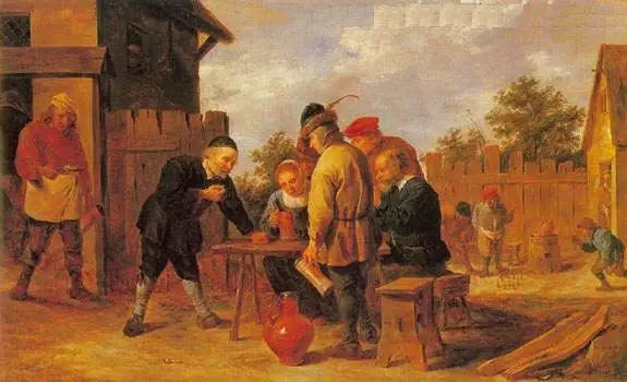 Dobbeltkaste- og biljardspillere i en vertshus - David Teniers den Yngre

Source:
Joueurs de dés et de quilles dans une auberge - David Teniers le Jeune
