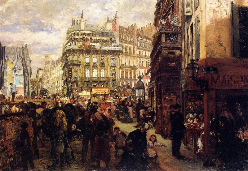 Ukedag i Paris - Adolph von Menzel