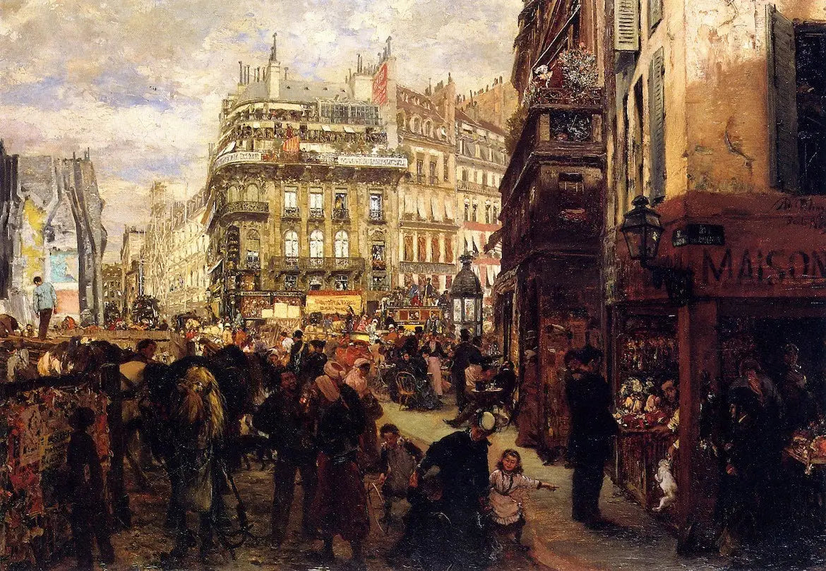 Jour de semaine à Paris - Adolph von Menzel - Alpha Reproduction