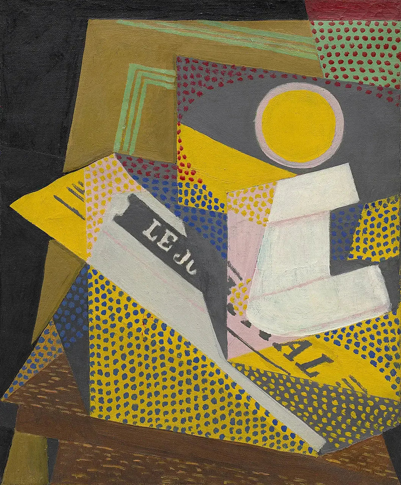 Journal og fruktfat - Juan Gris