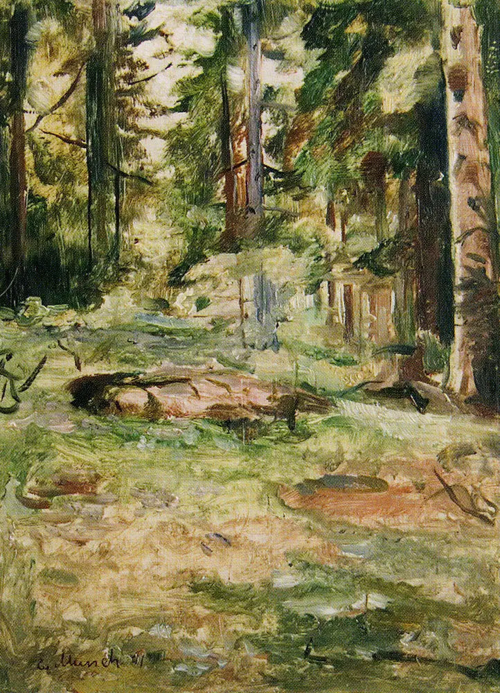 Sommerdag i skogen - Edvard Munch