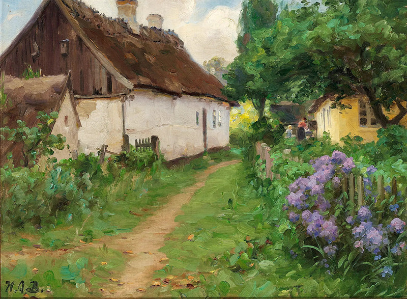 Sommerdag ved en gård. - H. A. Brendekilde

Source:
Journée d'été près d'une ferme. - H. A. Brendekilde