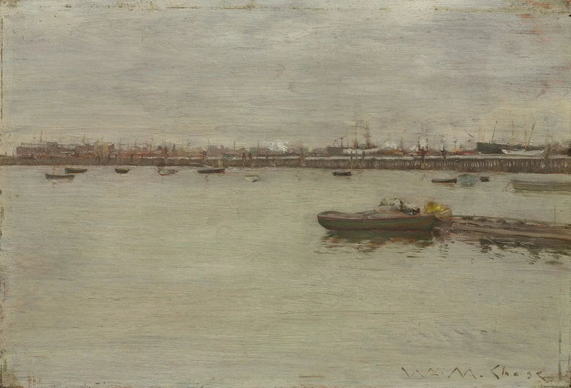 Journée grise sur la baie - William Merritt Chase
