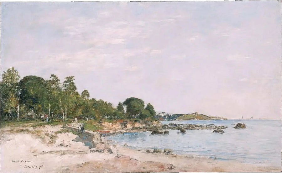 Juan-les-Pins, bukten og bredden - Eugène Boudin