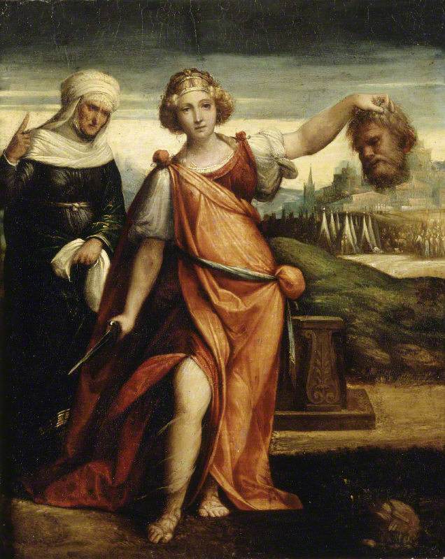 Judith avec la tête d'Holopherne - Benvenuto Tisi image 1 copie peinte à la main à l’huile