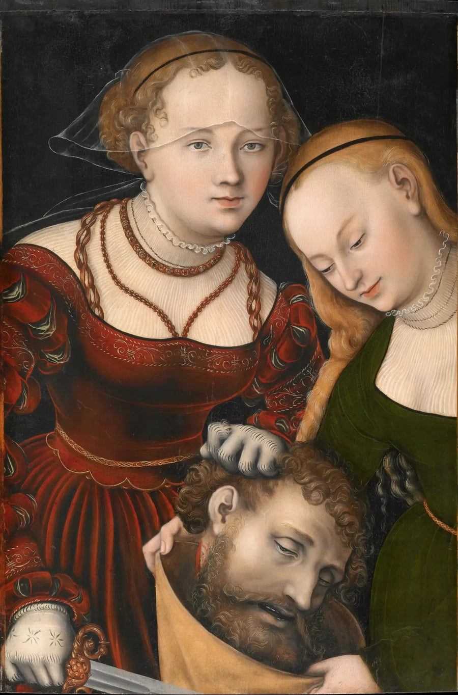 Judith med Holofernes' hode og en tjener - Lucas Cranach den eldre