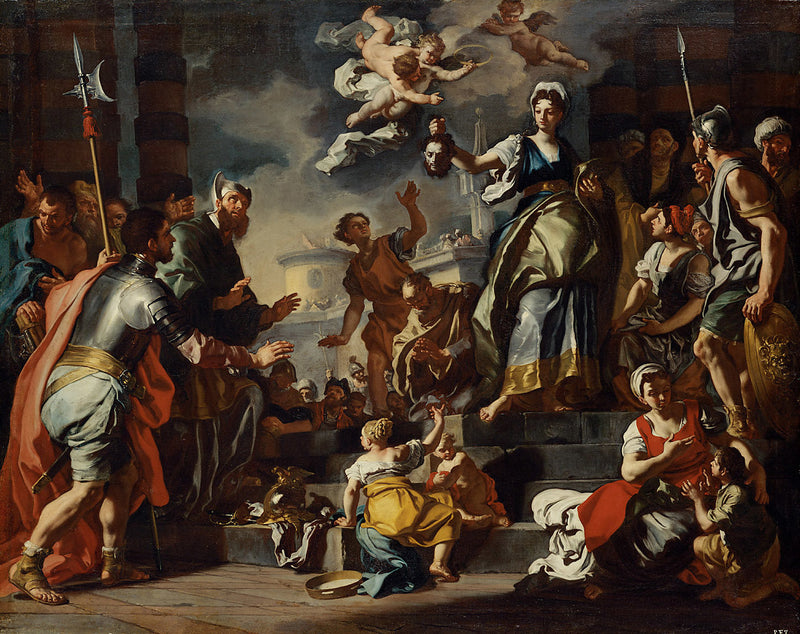 Judith med Holofernes' hode - Francesco Solimena