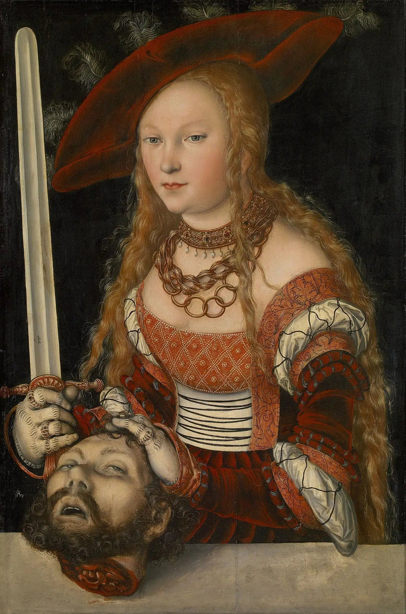 Judith med Holofernes' hode - Lucas Cranach den eldre