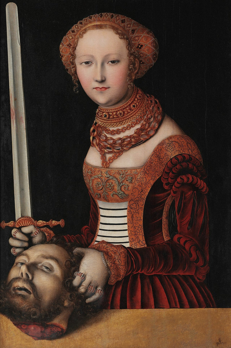 Judith med Holofernes' hode - Lucas Cranach den eldre