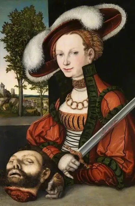 Judith med Holofernes' hode - Lucas Cranach den eldre