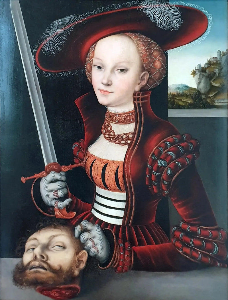 Judith med Holofernes' hode - Lucas Cranach den eldre