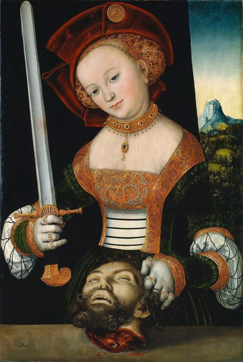 Judith med Holofernes' hode - Lucas Cranach den eldre