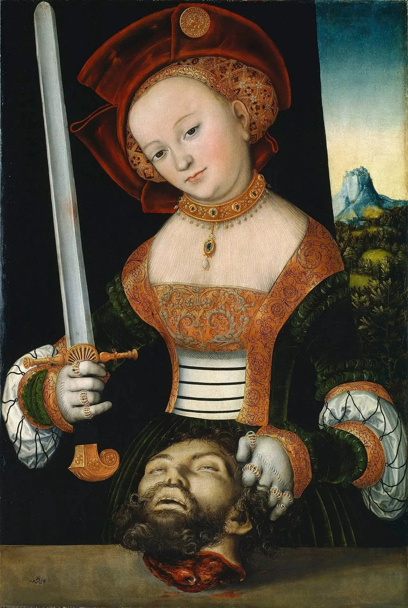 Judith med Holofernes' hode - Lucas Cranach den eldre