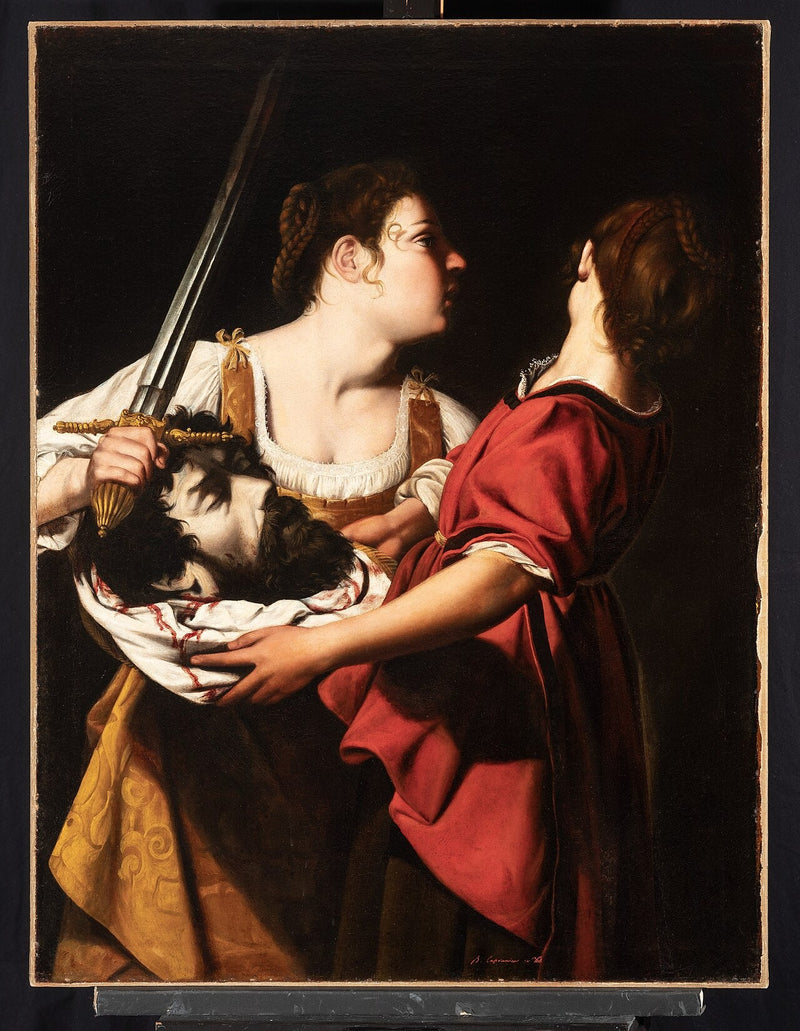 Judith og hennes tjenestepike - Orazio Gentileschi