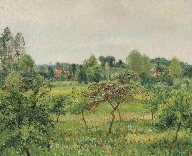 Juni, regnvær, Éragny - Camille Pissarro