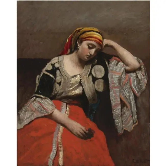 Algerjødinnen - Jean-Baptiste Camille Corot