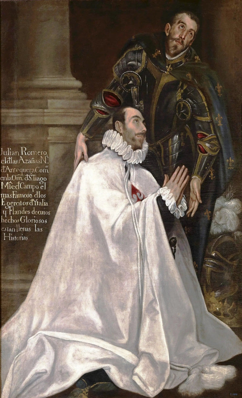 Julián Romero og hans sønn Saint Patron - El Greco