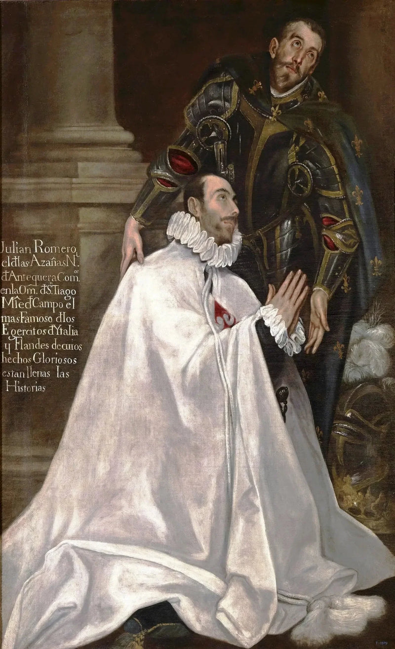 Julián Romero og hans sønn Saint Patron - El Greco