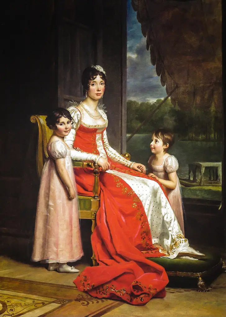 Julie Bonaparte som dronning av Spania med sine døtre, Zénaïde og Charlotte - François Gérard

Source:
Julie Bonaparte en reine d'Espagne avec ses filles, Zénaïde et Charlotte - François Gérard