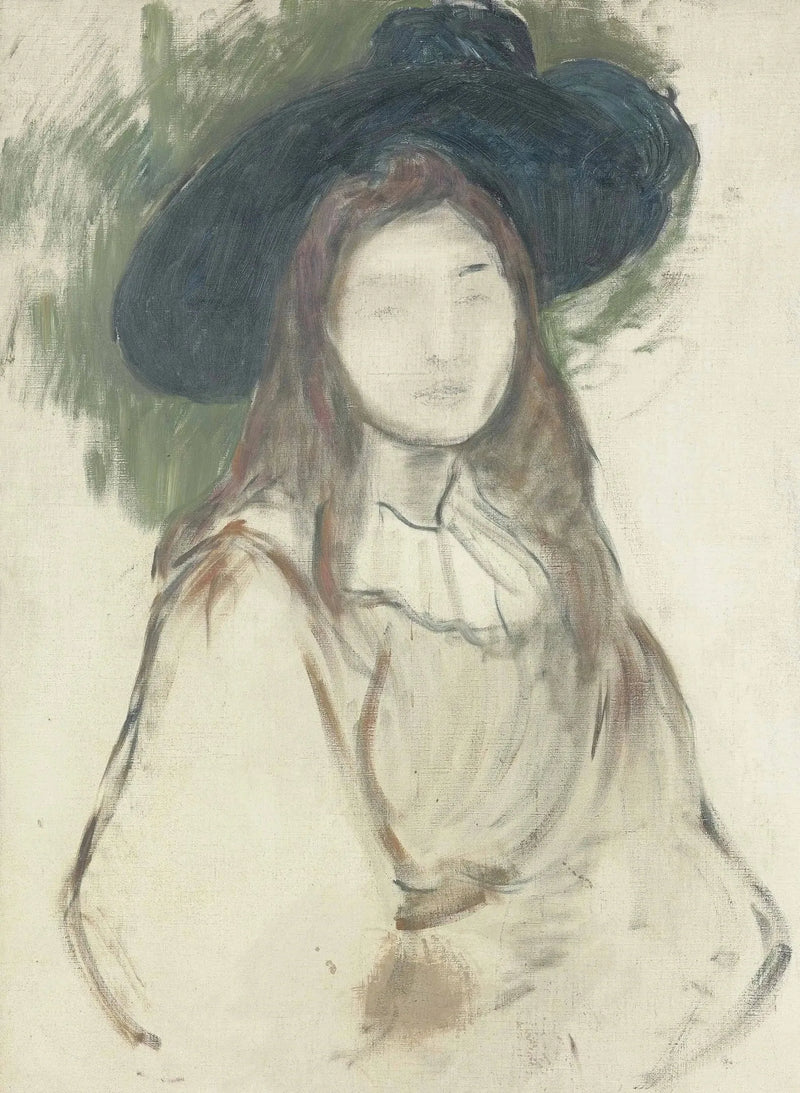 Julie Manet med Liberté-hatten - Berthe Morisot